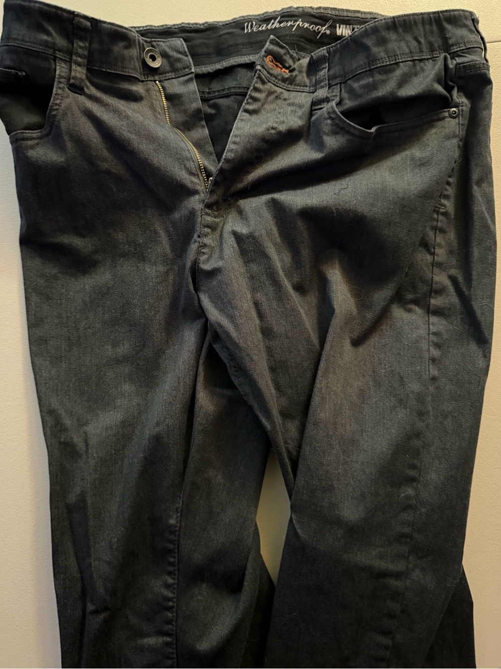 Weatherproof Men’s Charcoal Straight-Leg Jeans